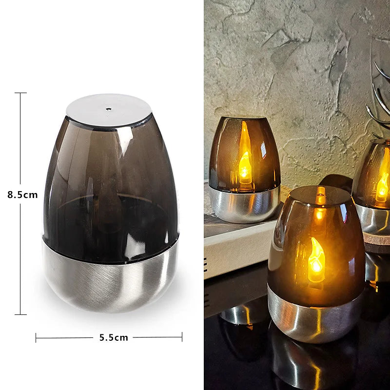 Flameless Solar LED Pillar Candles — Outdoor Waterproof | Wedding & Garden | Set of 1–4