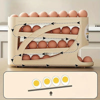 3-Tier Rolling Egg Storage Rack