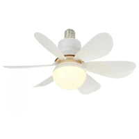 LED Ceiling Fan Light with Remote Control | Dimmable | 42cm & 52cm | White, Black & RGB