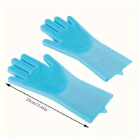 Silicone Pet Grooming & Bathing Gloves — Dogs, Cats & More