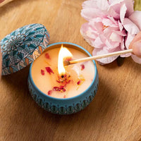 Dried Floral Aromatherapy Candle — Smokeless Soy Wax | Yoga & Bath | Gift Edition