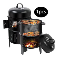 3-in-1 charcoal BBQ grill & fire pit
