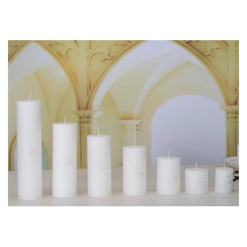 Ivory Pillar Candles — Unscented | Multiple Sizes | Home & Ceremony