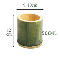 Natural bamboo tube cup