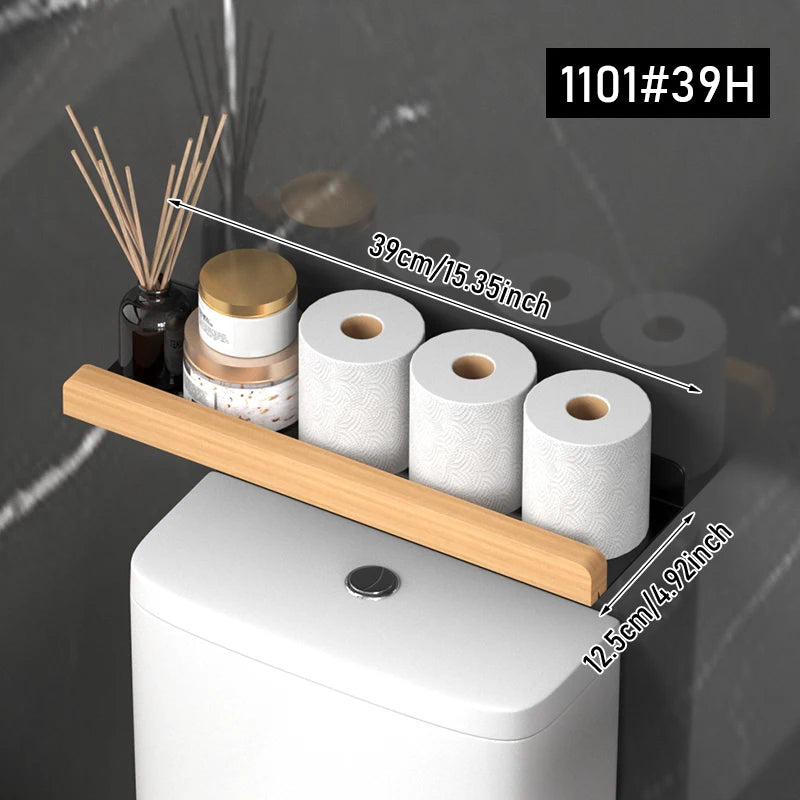Over-Toilet Wall Storage Rack — No-Drill Freestanding Shelving