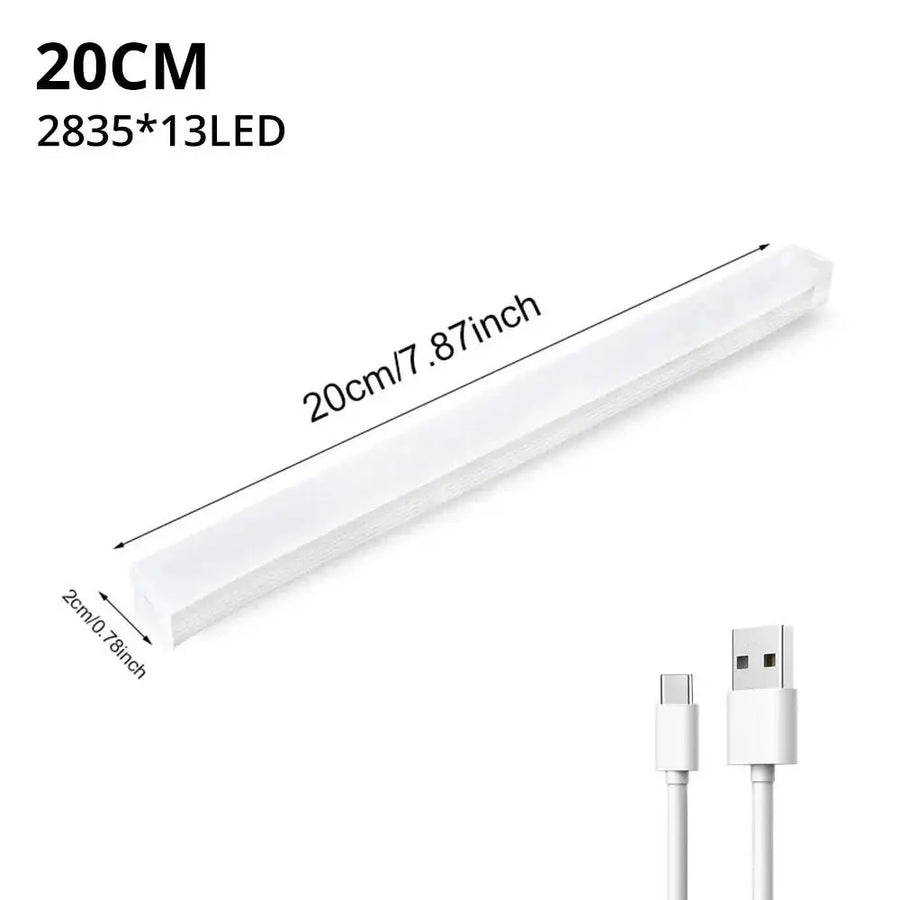 USB Rechargeable Motion Sensor LED Night Light | Magnetic Strip Light | 10–50cm