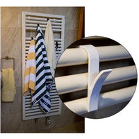 Radiator Rail Hook Clips | Towel & Clothes Hanger Holder