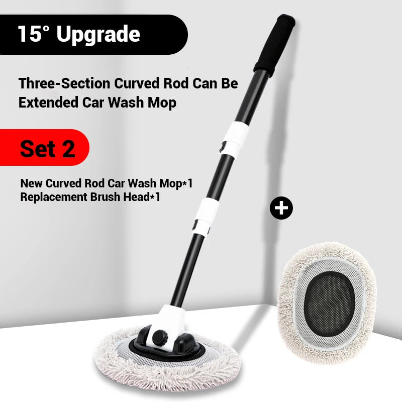 Telescoping car wash mop