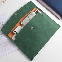 Faux Leather A4 File Organiser Bag