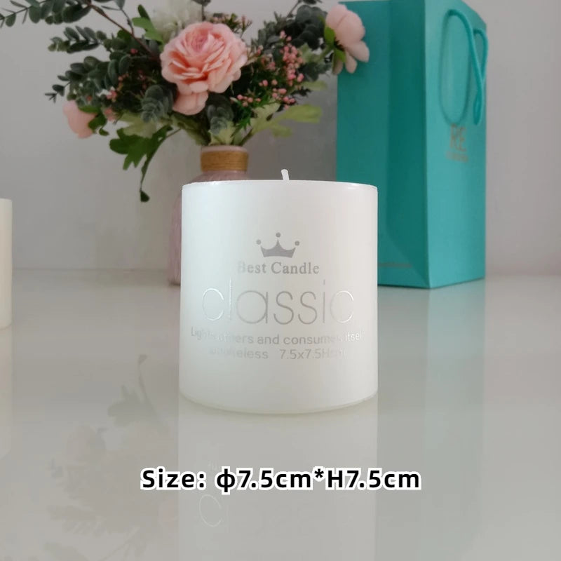 Ivory Pillar Candles — Unscented | Multiple Sizes | Home & Ceremony