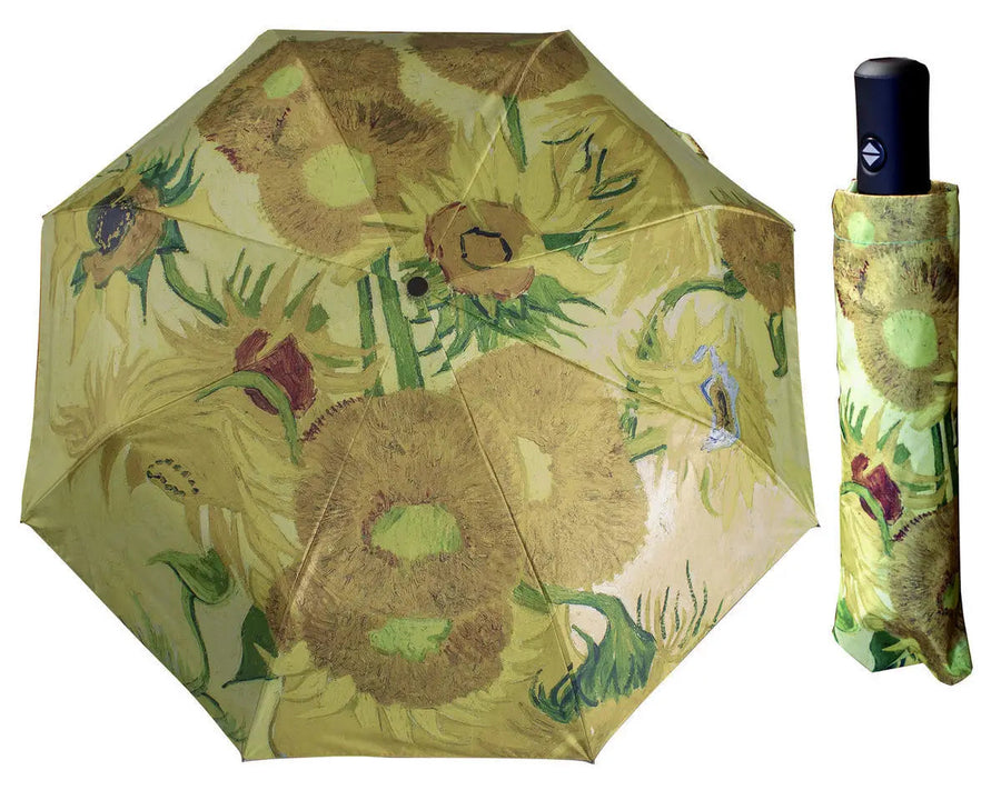 Fine Art Print Umbrella — Compact Foldable | UV & Rain | 9 Masterwork Designs