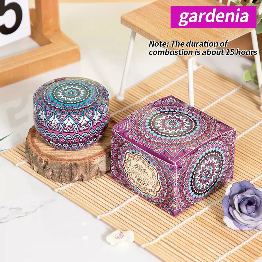 Dried Floral Aromatherapy Candle — Smokeless Soy Wax | Yoga & Bath | Gift Edition