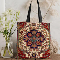 Oriental Pattern Canvas Tote Bag — Eco-Friendly | Large Capacity | 6 Prints | 4 Sizes