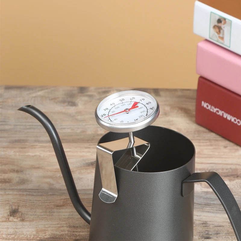 Stainless Steel Dial Thermometer for Milk & Coffee | 0–100°C | Barista Tool