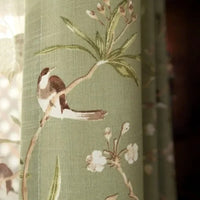 Countryside Floral Cotton Linen Curtains — American Country Style | Custom Sizes