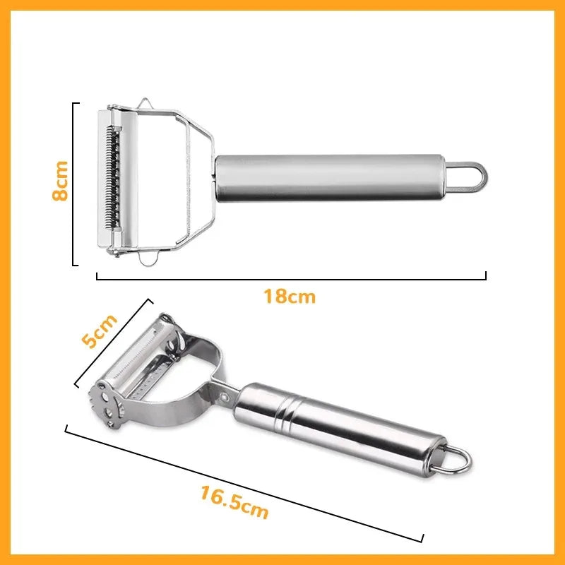 Multi-Function Stainless Steel Vegetable Peeler | 2-in-1 & 4-in-1