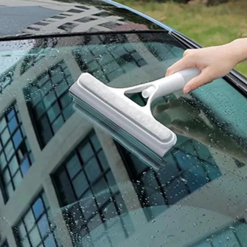 Window & Glass Squeegee with Built-In Spray Bottle