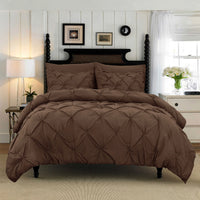 Pintuck Cotton Duvet Cover Set — 3 Piece, 7 Colours