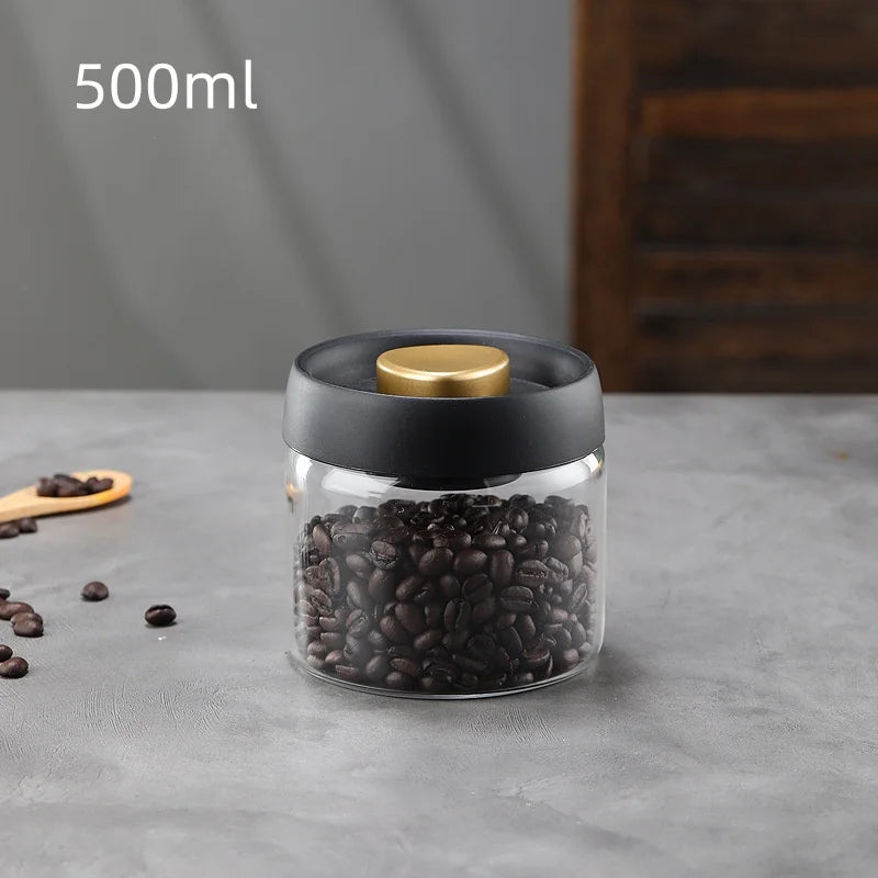 Manual Vacuum-Sealed Coffee Jar