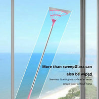 Silicone Scraper Broom & Floor Wiper — Glass, Tiles & High Surfaces