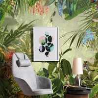 Custom Nordic Botanical Mural Wallpaper — Made to Measure | 3D Wall Covering