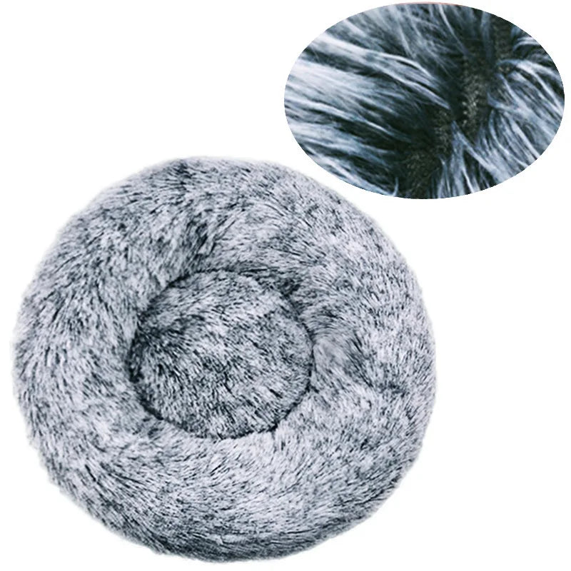 Round Plush Pet Bed | Dogs & Cats | 40–90cm