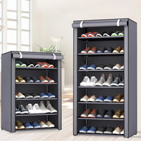Rolling shutter shoe cabinet