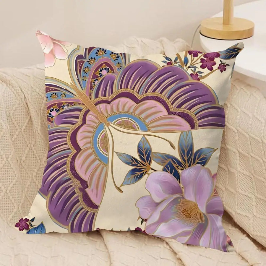Boho Print Cushion Cover — Soft Plush | Double-Sided Print