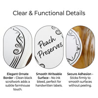 Fridge & Freezer Food Label Stickers — 150 per Roll, Food-Safe