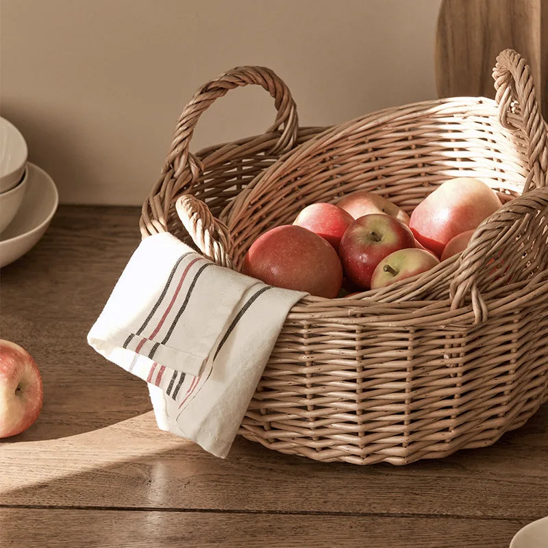 Natural Rattan Serving Tray