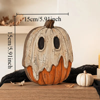 Retro Wooden Block Autumn Shelf Decor