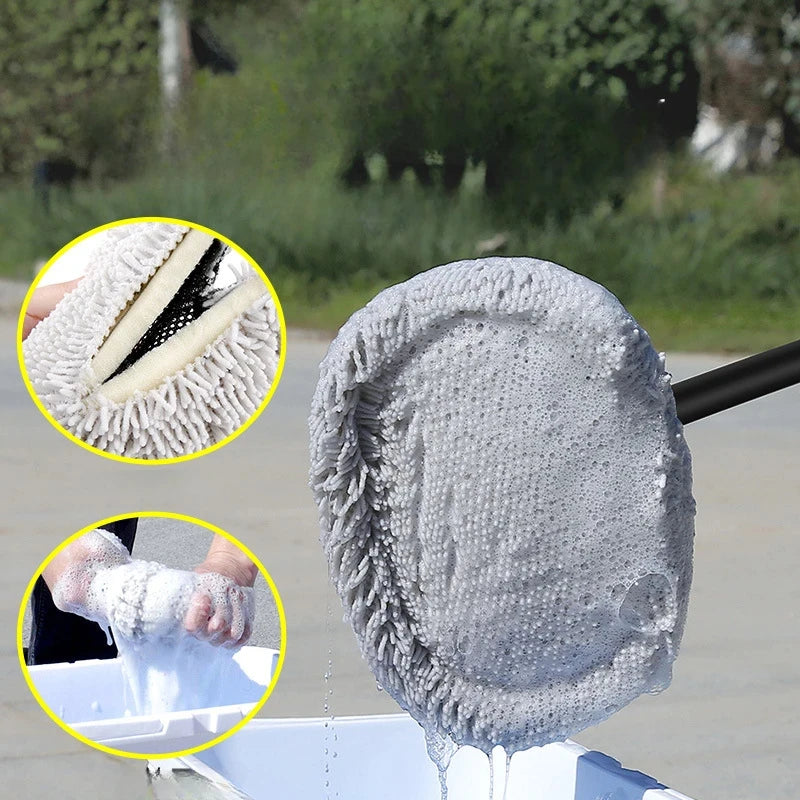 Telescoping car wash mop