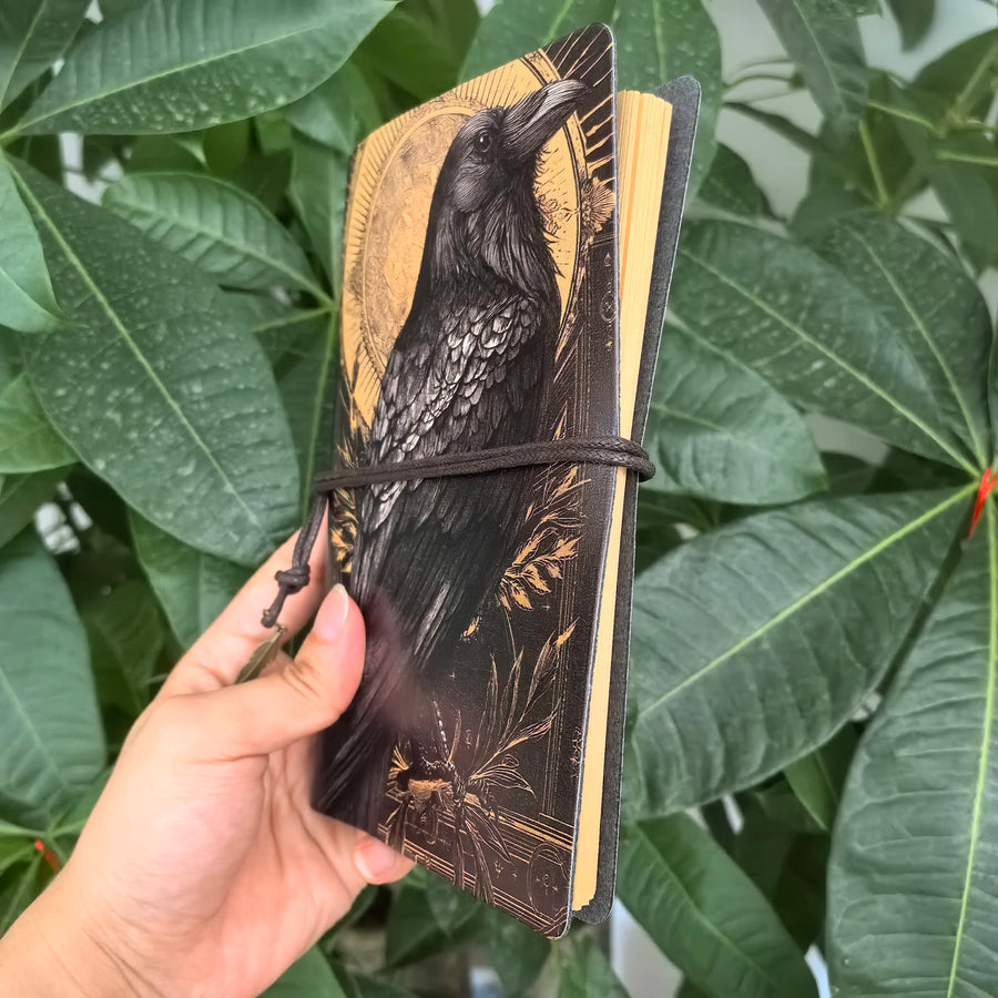 Dark academia raven journal