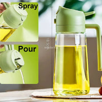 2-in-1 Oil Spray & Pour Dispenser Bottle | Refillable | 200ml, 300ml & 500ml