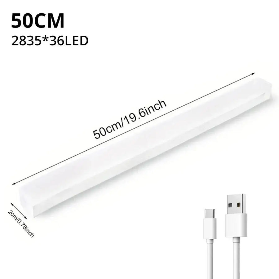 USB Rechargeable Motion Sensor LED Night Light | Magnetic Strip Light | 10–50cm