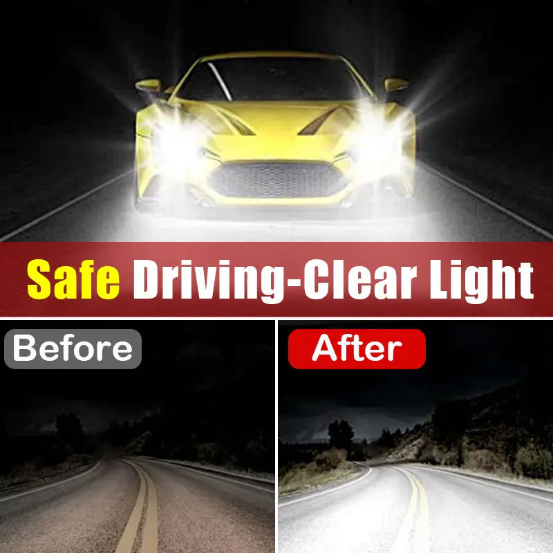 Car Headlight Restoration Polish — Removes Yellowing, Oxidation & Light Scratches