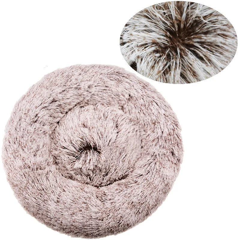 Round Plush Pet Bed | Dogs & Cats | 40–90cm