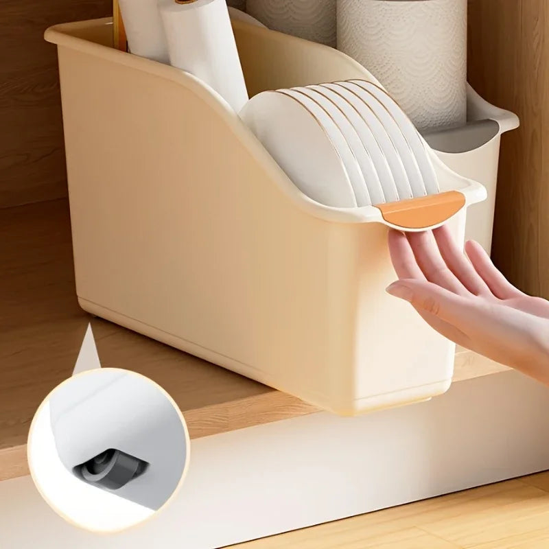 Curved Plastic Storage Bin