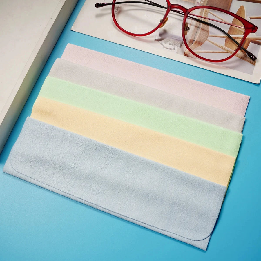Microfiber Eyeglass & Screen Cleaning Cloths — Pack of 5