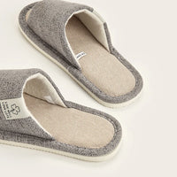 Linen & Hemp Indoor Slippers | Open-Toe | Breathable | Unisex | Sizes 36–47