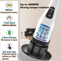 9-in-1 Cordless Electric Spin Scrubber | Kitchen & Bathroom Cleaning Brush