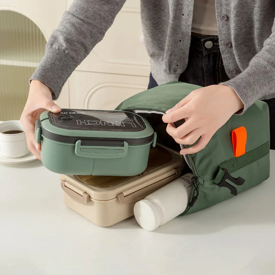 Insulated lunch tote bag