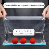 Reusable Food Storage Bags with Zipper, Leak-Proof & Airtight