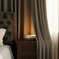 Opaque Linen Blackout Curtains — Full Shading | 4 Heading Styles | Custom Sizes