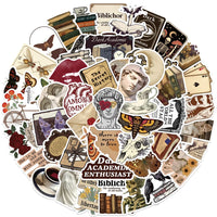 Dark academia vinyl sticker pack — 50 designs