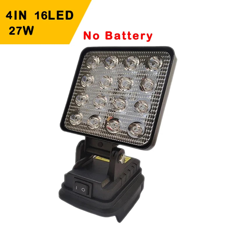 Portable cordless LED spotlight