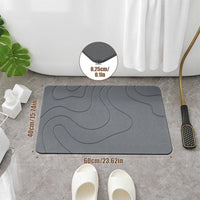 Diatomite Bath Mat — Quick-Dry, Non-Slip, 40×60cm