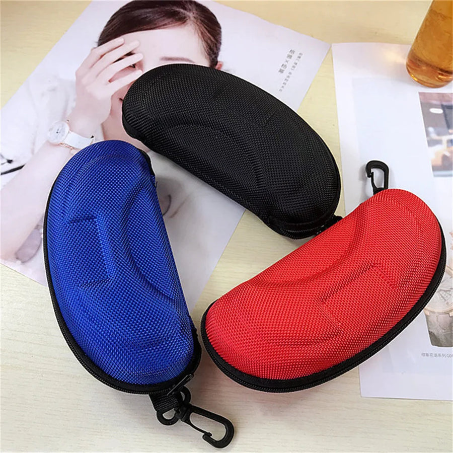 Hard-Shell Glasses Case with Clip & Lanyard — Sunglasses & Eyewear