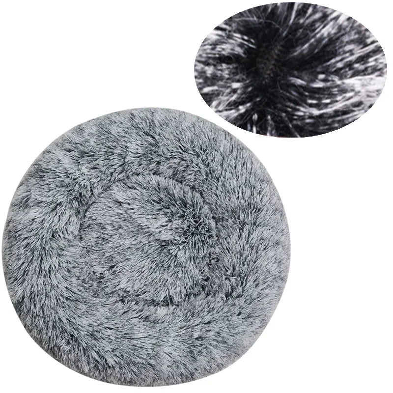 Round Plush Pet Bed | Dogs & Cats | 40–90cm