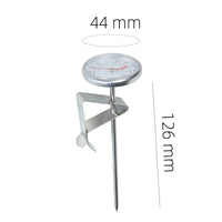 Stainless Steel Dial Thermometer for Milk & Coffee | 0–100°C | Barista Tool